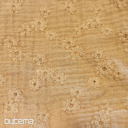 Mousseline brodée CAMEL