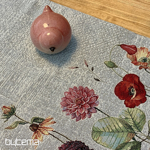 Nappe tapisserie et châle FLEURS DES PRÉS