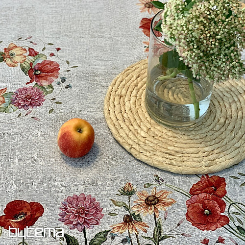 Nappe tapisserie et châle FLEURS DES PRÉS