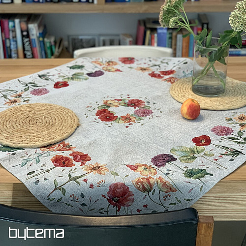 Nappe tapisserie et châle FLEURS DES PRÉS