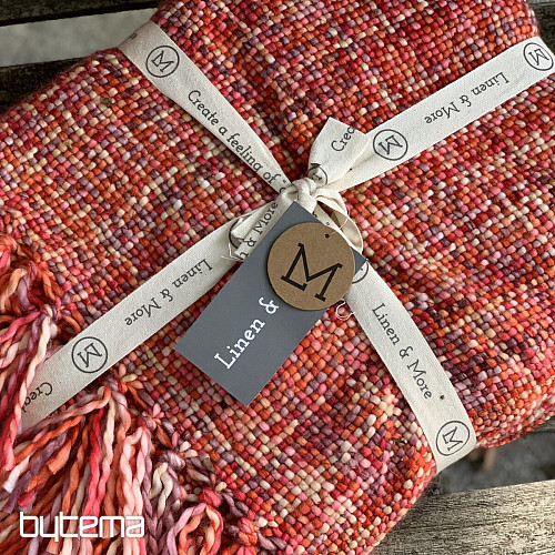Plaid luxe YARA ROUGE rouge