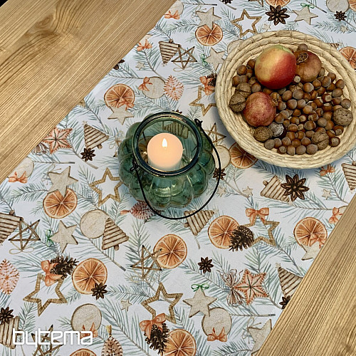 Nappe de Noël ORANGES SÉCHÉES