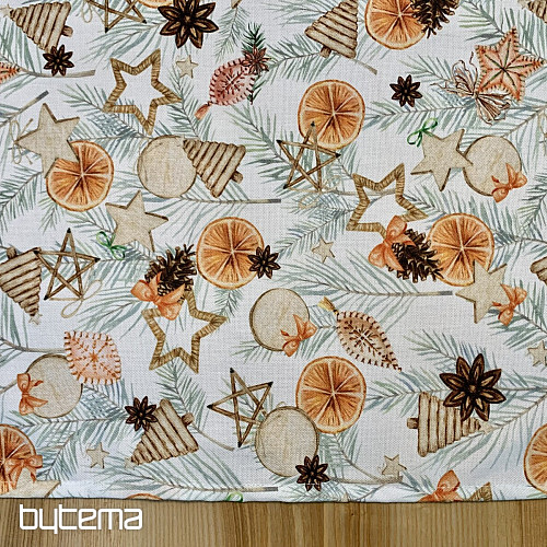 Nappe de Noël ORANGES SÉCHÉES