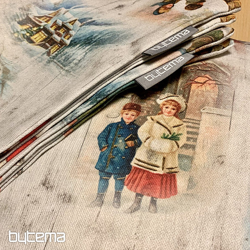 Housse de décoration de Noël ENFANTS EN HIVER