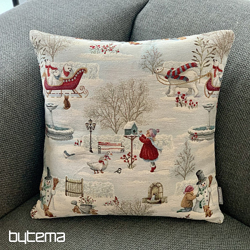 Tapisserie de Noël ENFANTS EN HIVER