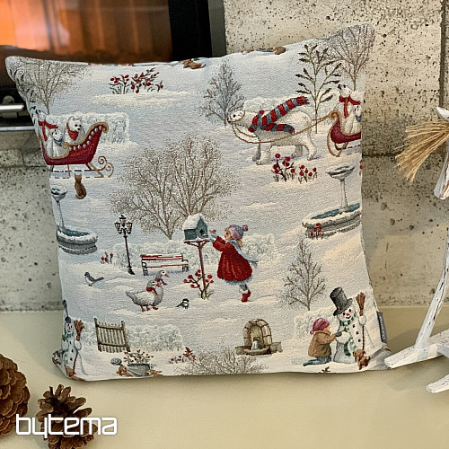 Tapisserie de Noël ENFANTS EN HIVER