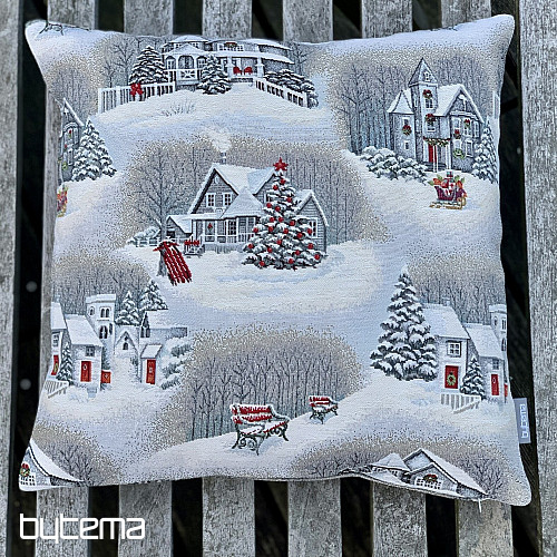 Couverture tapisserie de Noël PAYSAGE DE NOËL II