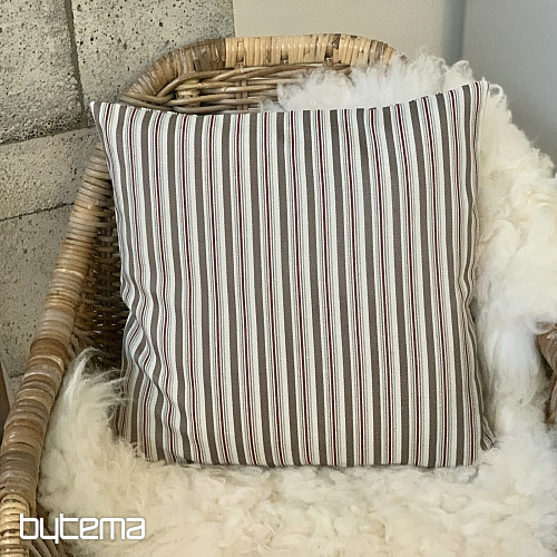 Housse de coussin déco TOSCANA VALERY 17 multi rayures