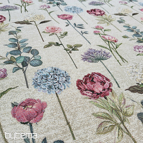 Tissu de tapisserie FLORES TIME