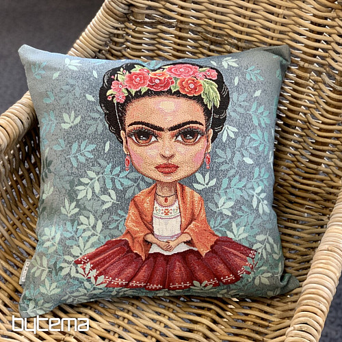 Housse de coussin tapisserie FRIDA KHALO