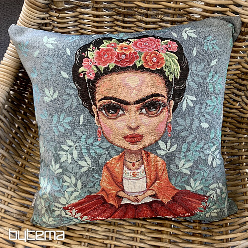 Housse de coussin tapisserie FRIDA KHALO
