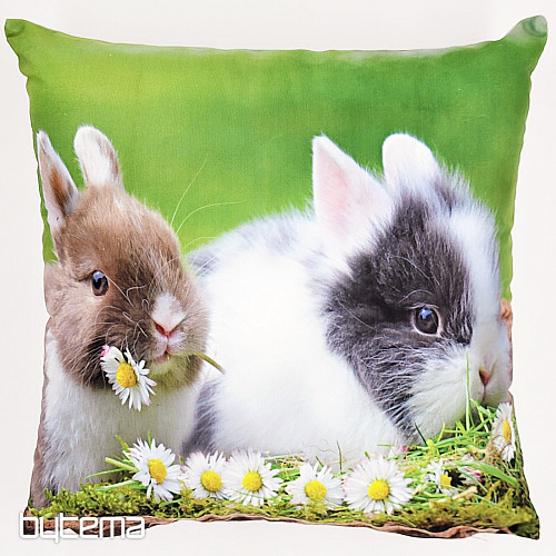 Couverture décoration de Pâques LAPIN ET MARGUERITES