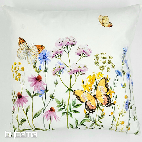 Housse de coussin déco PAPILLON PRAIRIE