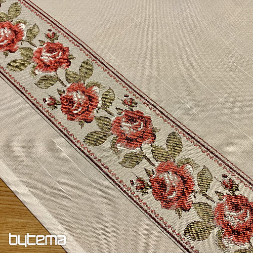 Nappe et châle brodés ROSES