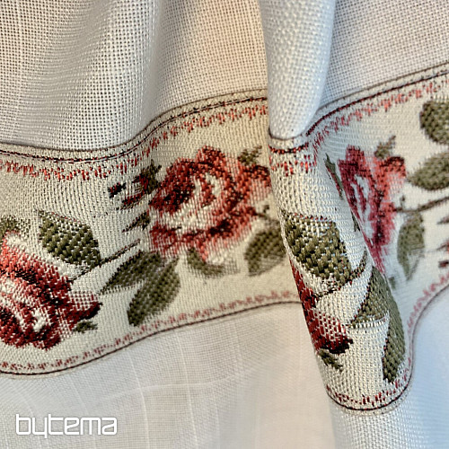 Nappe et châle brodés ROSES