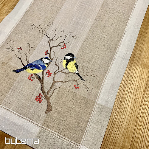 Nappe et écharpe brodées SÝKORKY