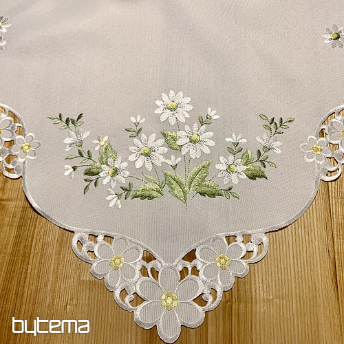 Nappe et écharpe brodées DAISY