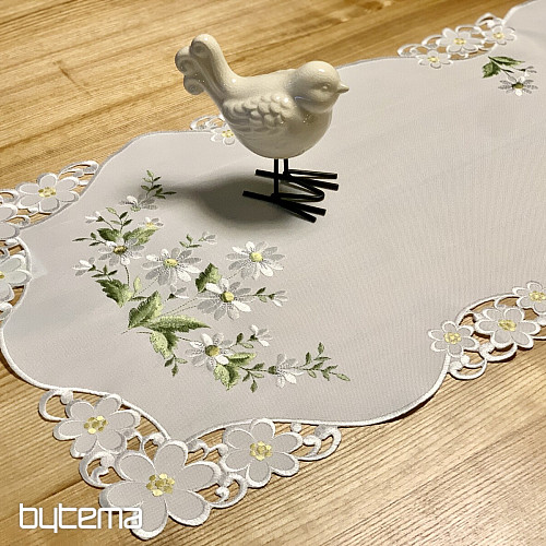 Nappe et écharpe brodées DAISY