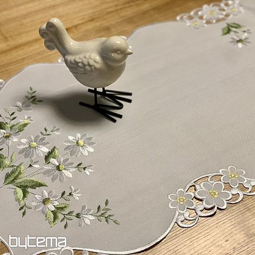 Nappe et écharpe brodées DAISY