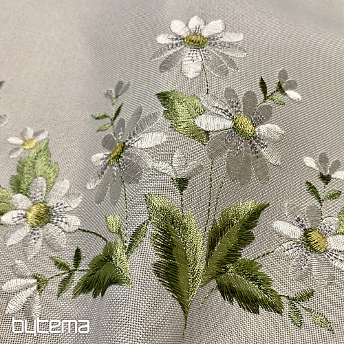 Nappe et écharpe brodées DAISY