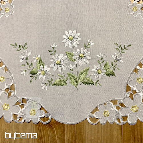 Nappe et écharpe brodées DAISY