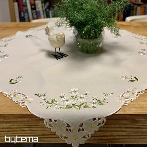 Nappe et écharpe brodées DAISY