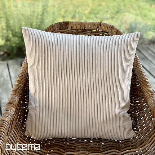 Housse de coussin déco DARVEN IVOIRE