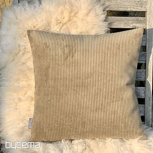 Housse de coussin décorative DARVEN TM. BEIGE
