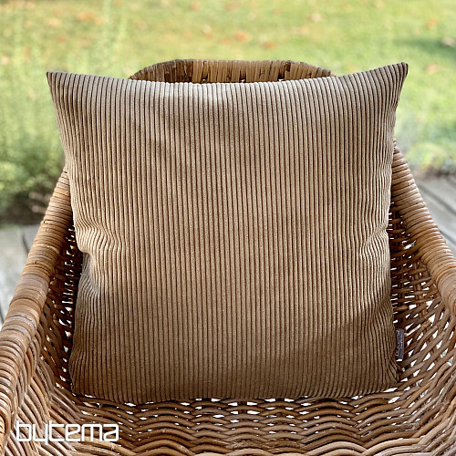 Housse de coussin décorative DARVEN TM. BEIGE