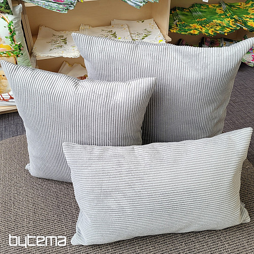 Housse de coussin déco DARVEN GRIS