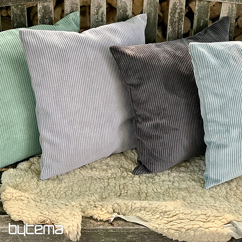 Housse de coussin déco DARVEN GRIS
