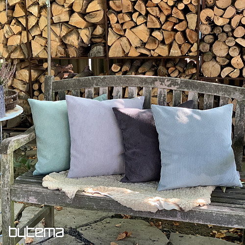 Housse de coussin déco DARVEN GRIS