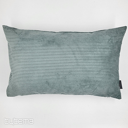 Housse de coussin déco DARVEN GRIS VERT