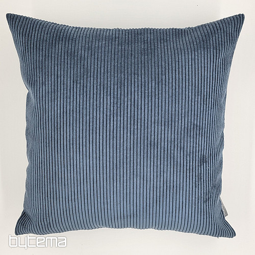 Housse de coussin déco DARVEN GRIS BLEU