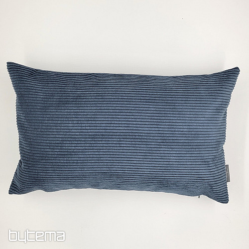 Housse de coussin déco DARVEN GRIS BLEU