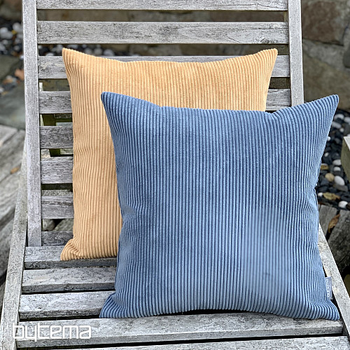 Housse de coussin déco DARVEN GRIS BLEU