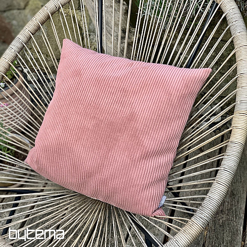 Housse de coussin déco DARVEN VIEUX ROSE