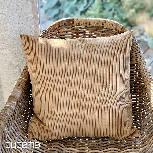 Housse de coussin déco DARVEN CAMEL
