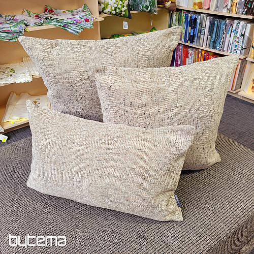 Housse de coussin déco SAIMA CAFÉ