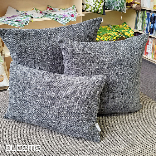 Housse de coussin décorative SAIMA ANTHRACITE