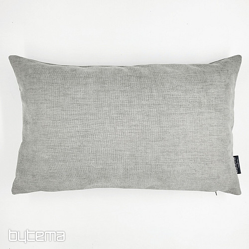 Housse de coussin déco DERBY GRIS ARGENT