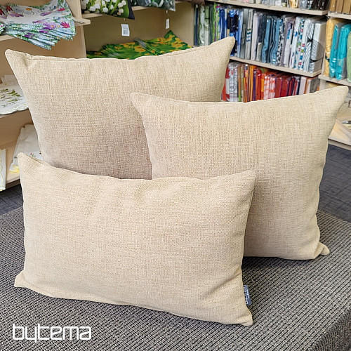Housse de coussin décoratif DERBY CAPPUCCINO