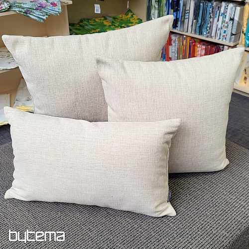 Housse de coussin déco DERBY BEIGE
