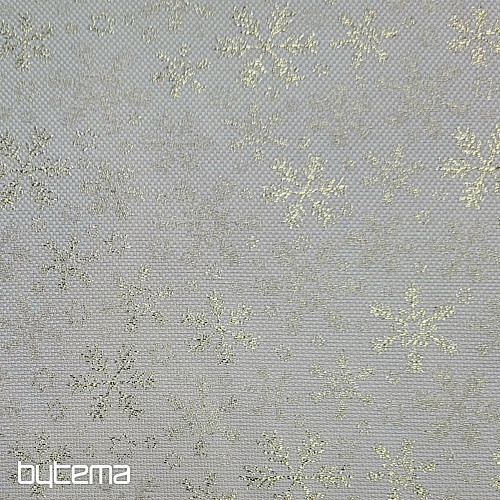 Tissu décoratif FLOCONS D'OR