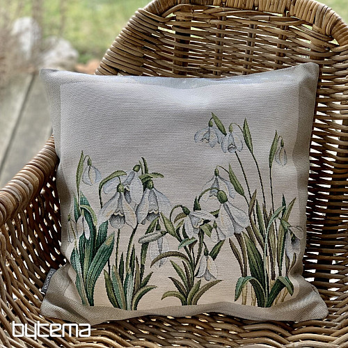 Housse de coussin Gobelin PETITS FLOCONS DE NEIGE