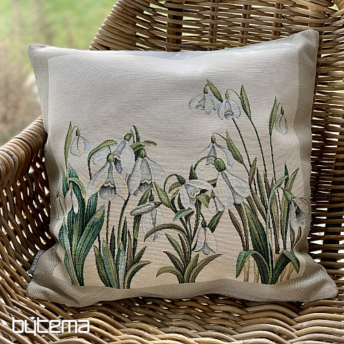 Housse de coussin Gobelin PETITS FLOCONS DE NEIGE