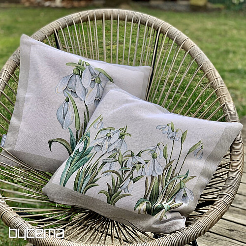 Housse de coussin Gobelin PETITS FLOCONS DE NEIGE