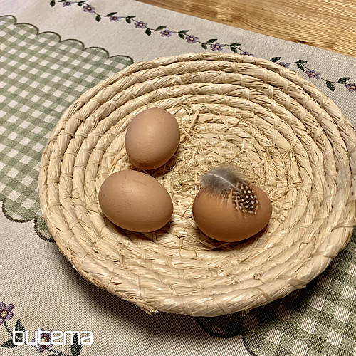 Nappe et écharpe tapisserie HUSIČKA ZELENÉ KÁRO