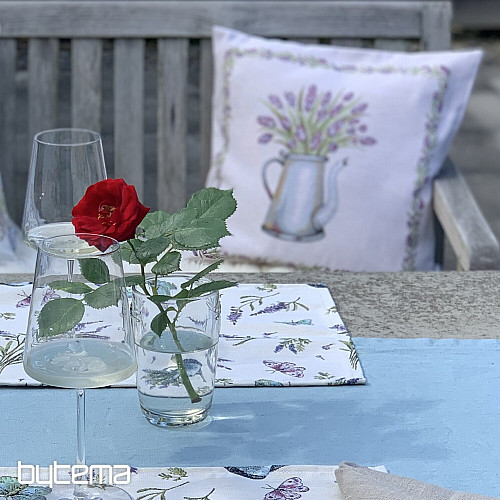 Housse de coussin tapisserie LAVANDE EN POT