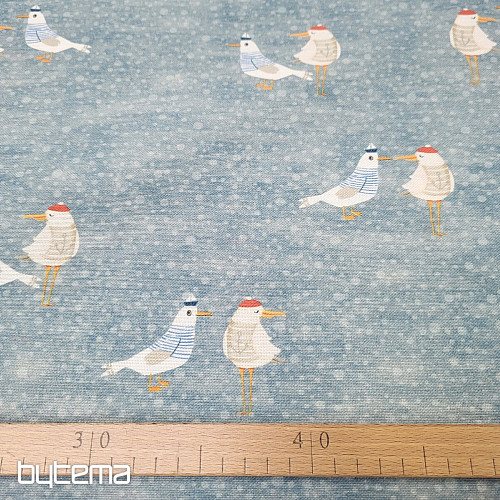 Tissu déco RACKOVÉ turquoise